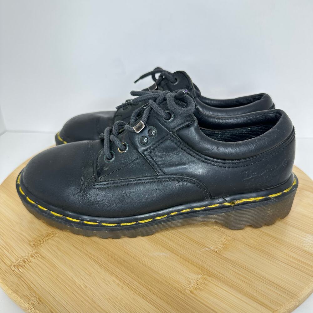 Vintage Y2K Dr Martens Oxfords Chunky Lace Up Shoes Kids Size 4 7733 England - Picture 3 of 7